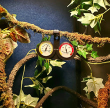 Load image into Gallery viewer, Imagitarium Thermometer Humidity Gage Combo Holder- perfect for chameleons!
