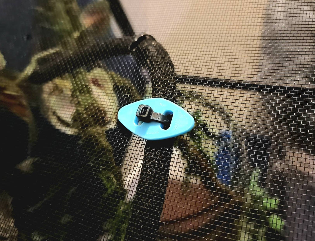 Zoo Med Reptibreeze/ Reptizoo or other Screen Reptile Cage Zip Tie Support and Block Off Plate